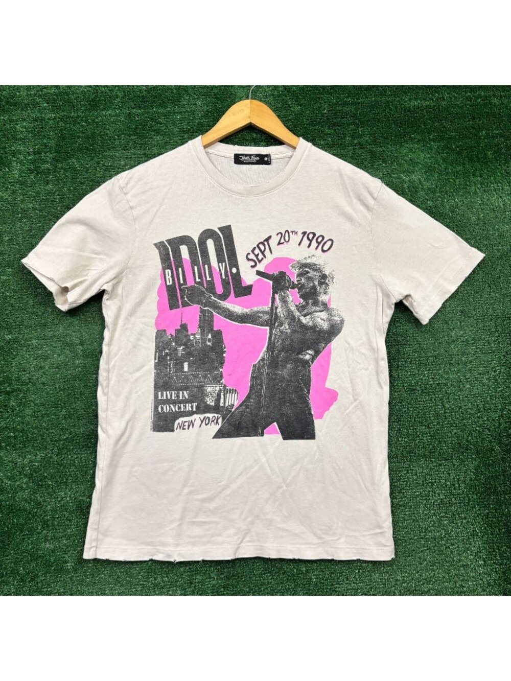 Junk Food Clothing x Billy Idol Live in Concert 1990 Rock T-Shirt Size Medium